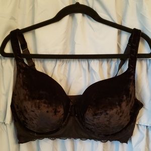 Cacique 40DD Plush Full Coverage Black T-Shirt Bra